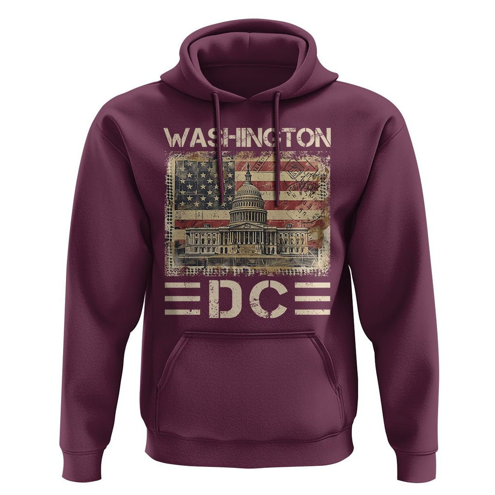 Washington DC Lover U.S. Capitol Building Hoodie TS09 Maroon Print Your Wear