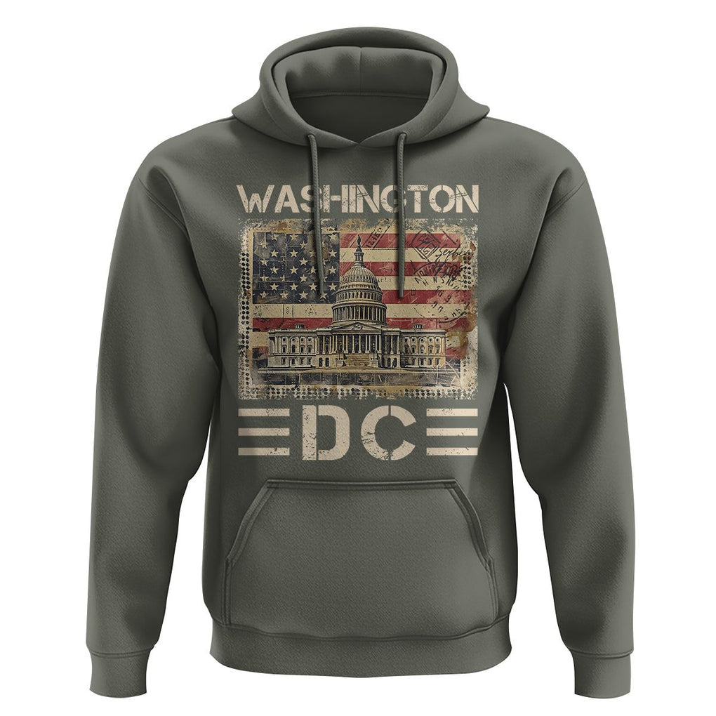 Washington DC Lover U.S. Capitol Building Hoodie TS09 Military Green Print Your Wear