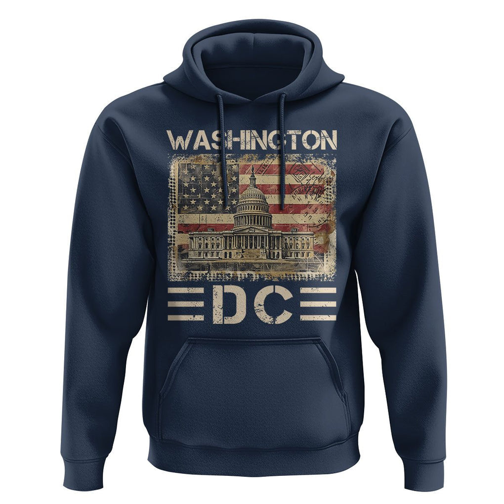 Washington DC Lover U.S. Capitol Building Hoodie TS09 Navy Print Your Wear