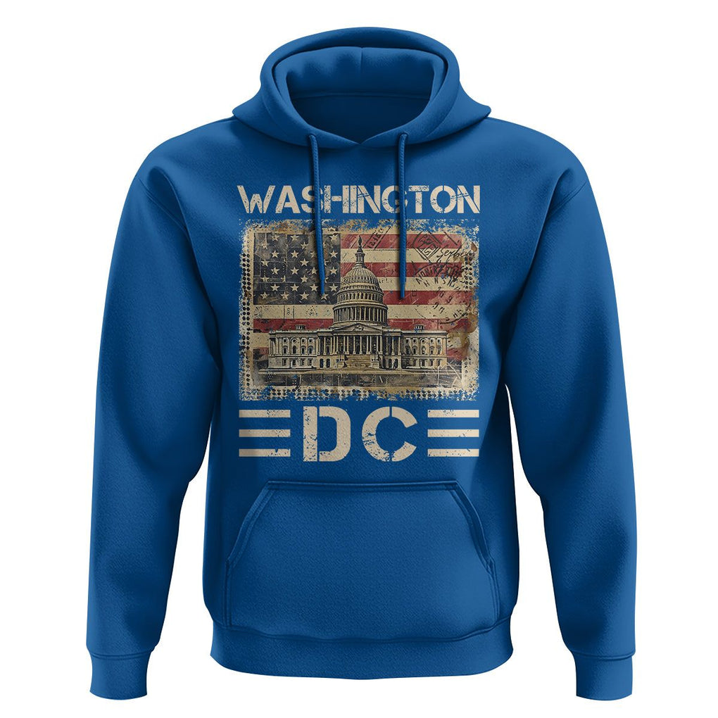Washington DC Lover U.S. Capitol Building Hoodie TS09 Royal Blue Print Your Wear