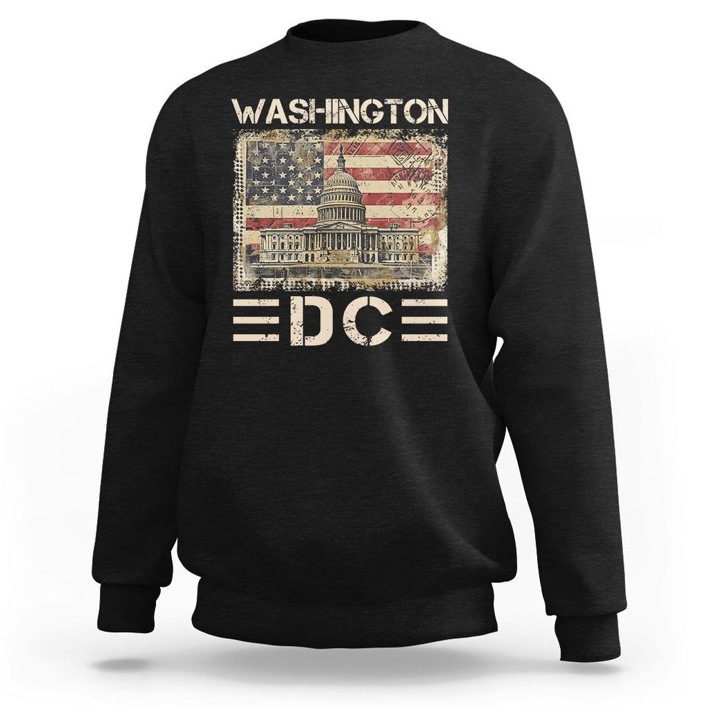 Washington DC Lover U.S. Capitol Building Sweatshirt TS09 Black Print Your Wear