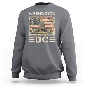 Washington DC Lover U.S. Capitol Building Sweatshirt TS09 Charcoal Print Your Wear