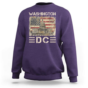 Washington DC Lover U.S. Capitol Building Sweatshirt TS09 Purple Print Your Wear