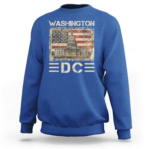 Washington DC Lover U.S. Capitol Building Sweatshirt TS09 Royal Blue Print Your Wear