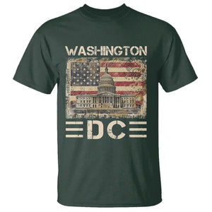 Washington DC Lover U.S. Capitol Building T Shirt TS09 Dark Forest Green Print Your Wear