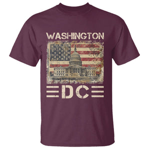 Washington DC Lover U.S. Capitol Building T Shirt TS09 Maroon Print Your Wear