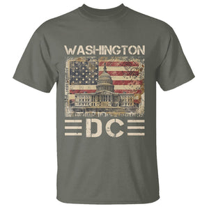 Washington DC Lover U.S. Capitol Building T Shirt TS09 Military Green Print Your Wear