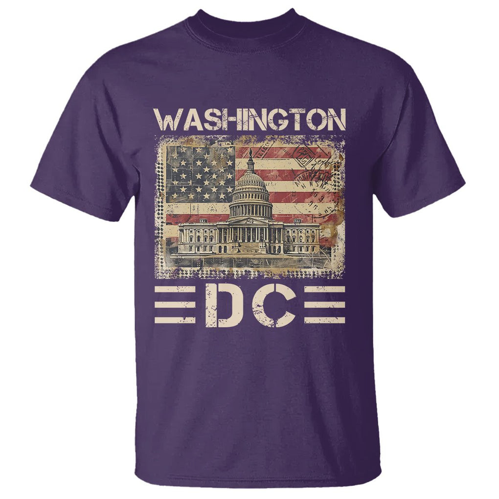 Washington DC Lover U.S. Capitol Building T Shirt TS09 Purple Print Your Wear
