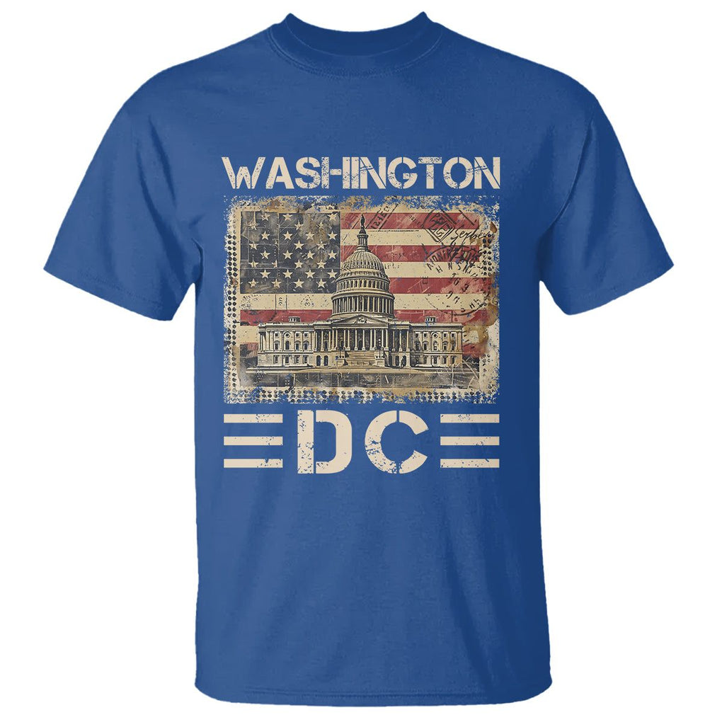 Washington DC Lover U.S. Capitol Building T Shirt TS09 Royal Blue Print Your Wear
