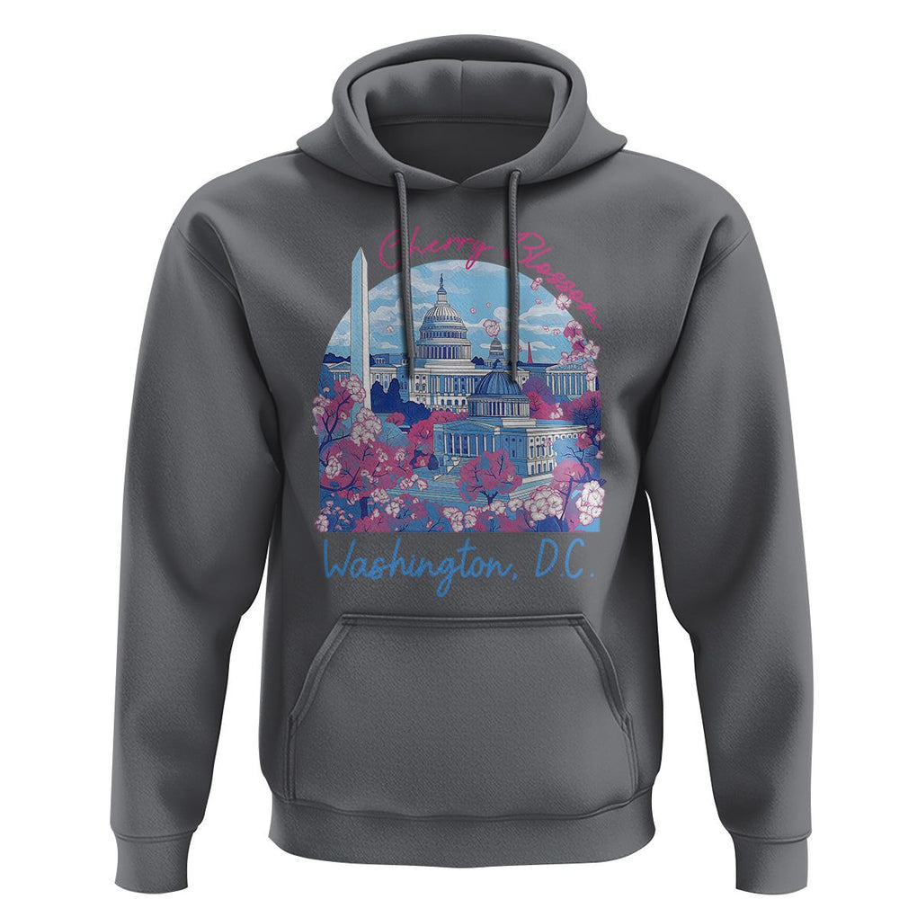 Washington DC Lover Cherry Blossom Hoodie TS09 Charcoal Print Your Wear
