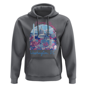 Washington DC Lover Cherry Blossom Hoodie TS09 Charcoal Print Your Wear