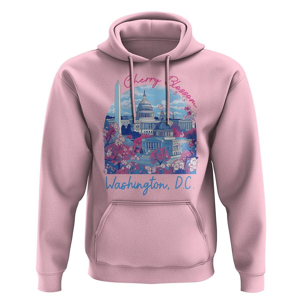 Washington DC Lover Cherry Blossom Hoodie TS09 Light Pink Print Your Wear