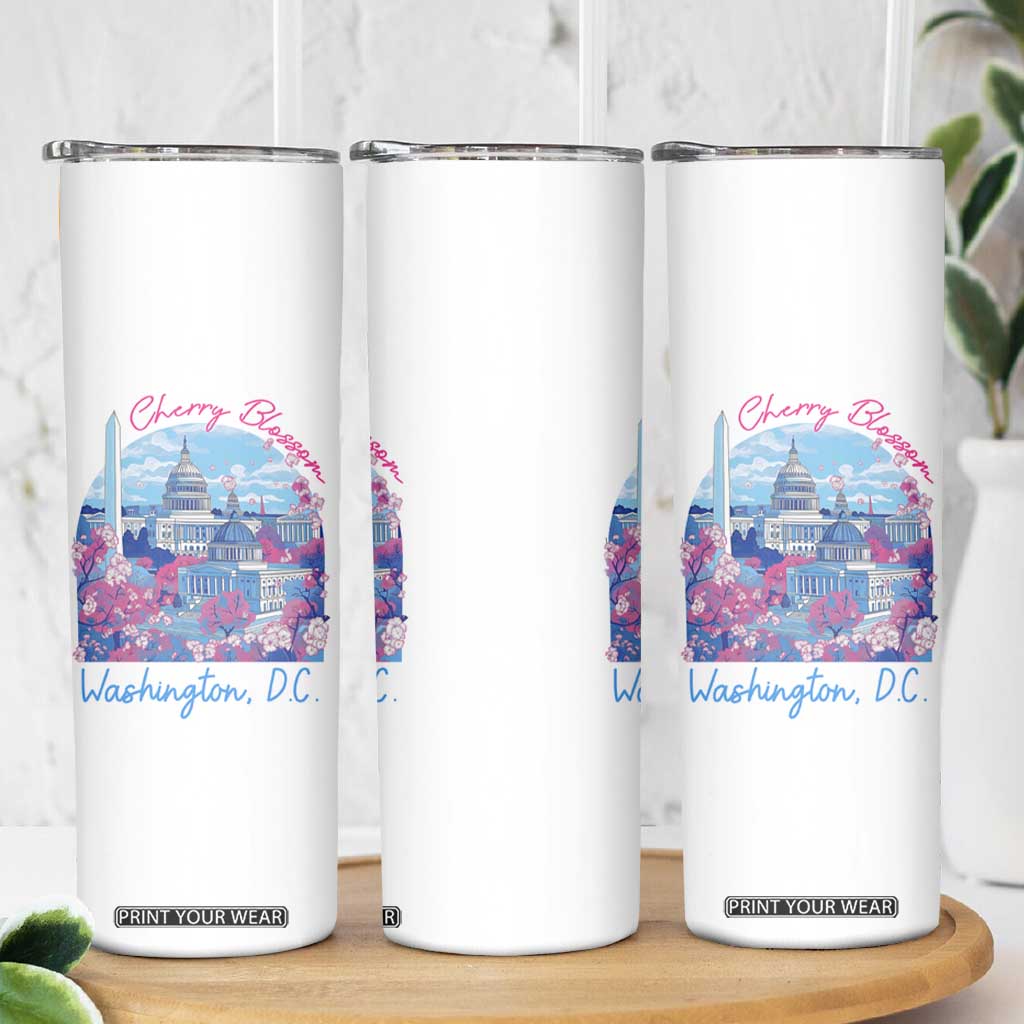 Washington DC Lover Skinny Tumbler Cherry Blossom TS09 Print Your Wear