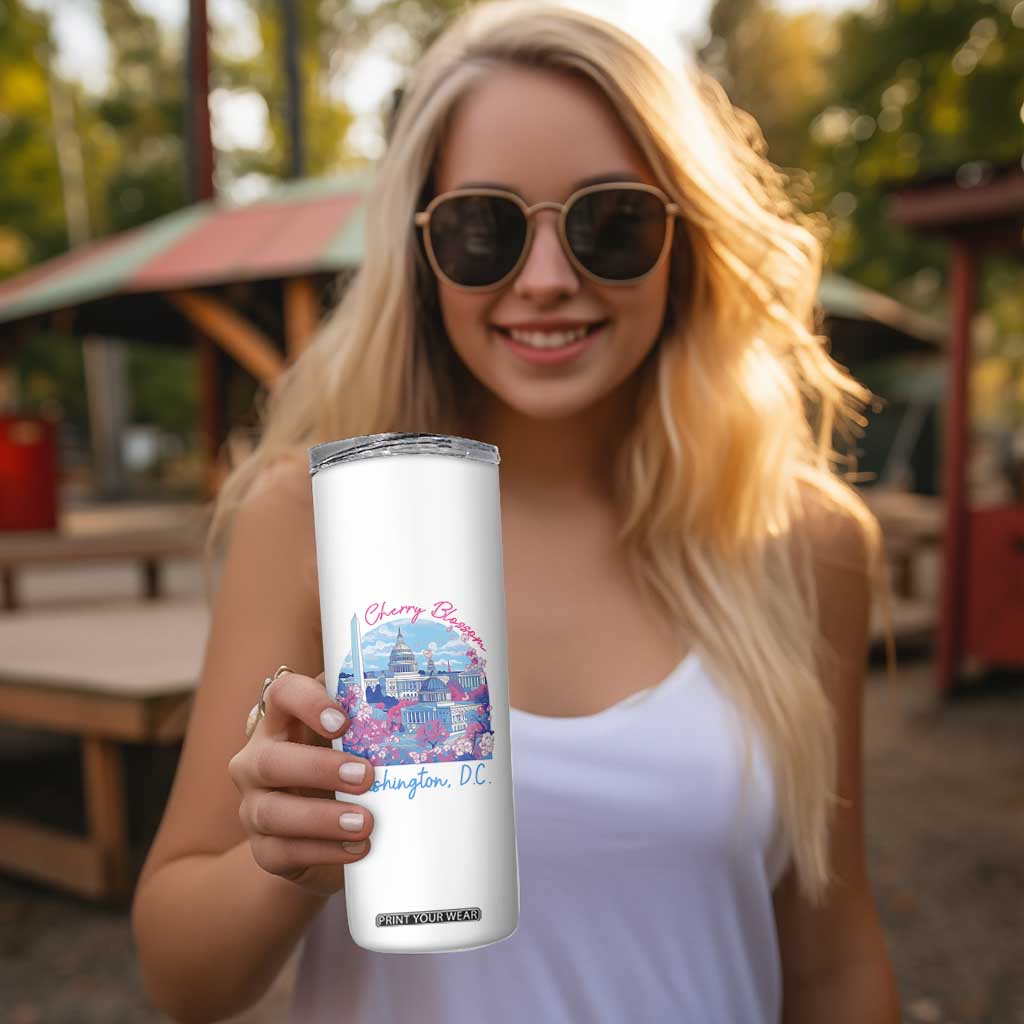 Washington DC Lover Skinny Tumbler Cherry Blossom TS09 Print Your Wear