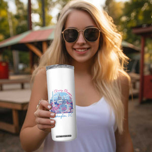 Washington DC Lover Skinny Tumbler Cherry Blossom TS09 Print Your Wear