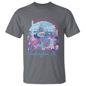 Washington DC Lover Cherry Blossom T Shirt TS09 Charcoal Print Your Wear