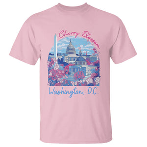 Washington DC Lover Cherry Blossom T Shirt TS09 Light Pink Print Your Wear