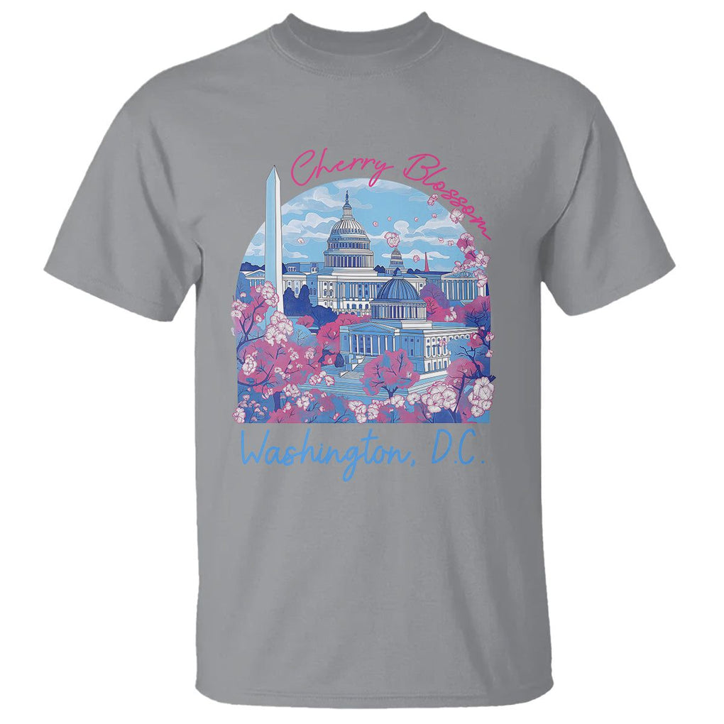 Washington DC Lover Cherry Blossom T Shirt TS09 Sport Gray Print Your Wear