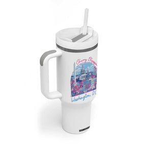 Washington DC Lover Tumbler With Handle Cherry Blossom TS09 Print Your Wear