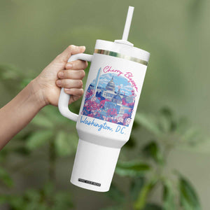 Washington DC Lover Tumbler With Handle Cherry Blossom TS09 Print Your Wear