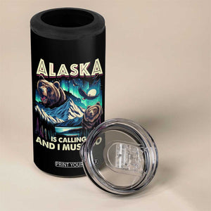 Alaska Is Calling And I Must Go Aurora Beer Home 4 in 1 Can Cooler Tumbler TS09 Print Your Wear
