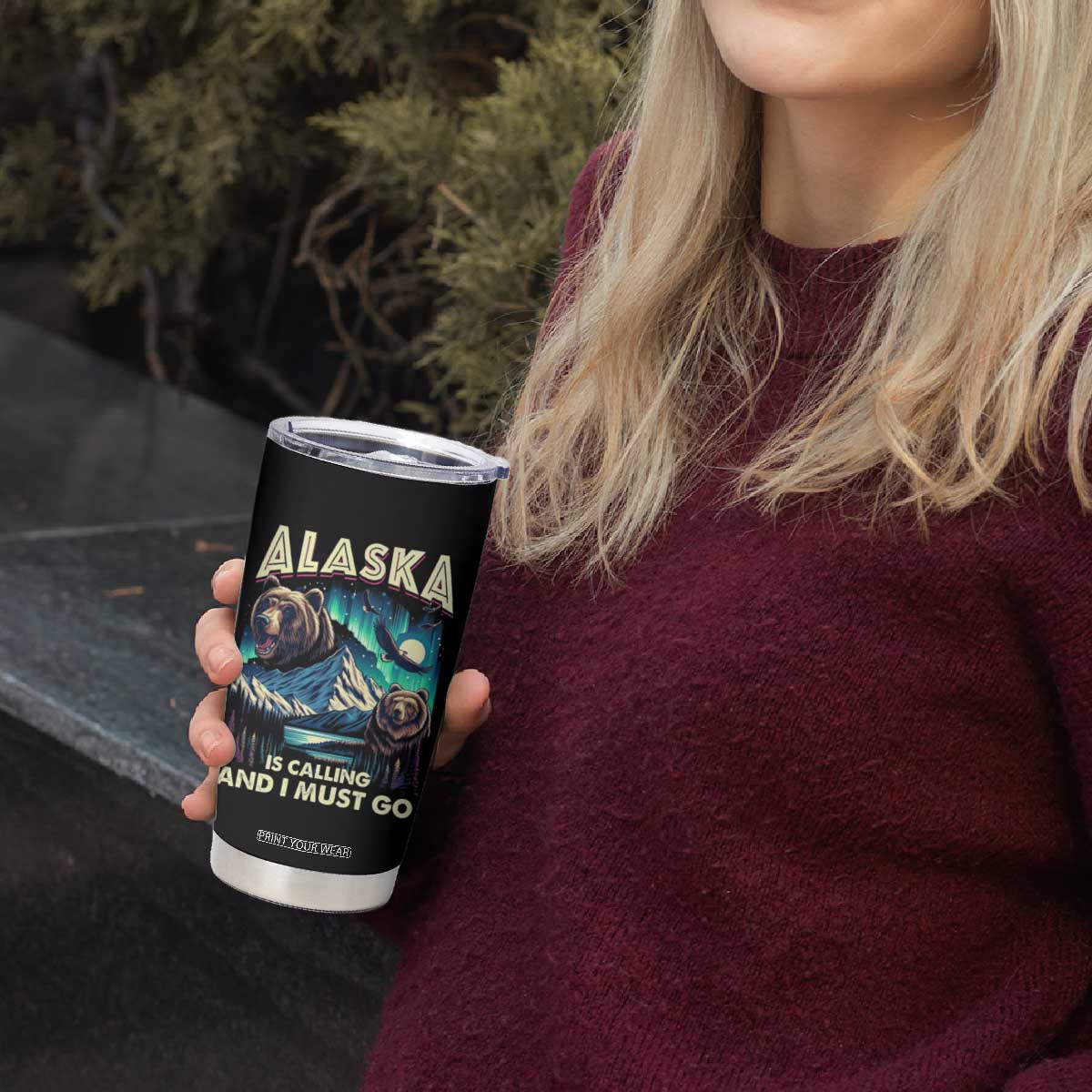 Alaska Is Calling And I Must Go Aurora Beer Home Tumbler Cup TS09 Print Your Wear