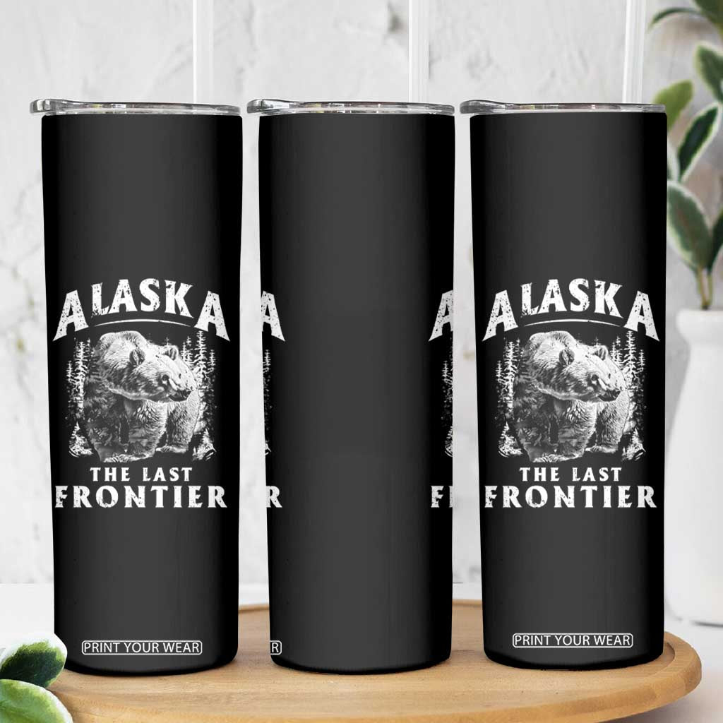 Alaska Skinny Tumbler The Last Frontier Bear Home Vintage TS09 Print Your Wear