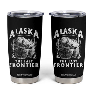 Alaska Tumbler Cup The Last Frontier Bear Home Vintage TS09 Black Print Your Wear