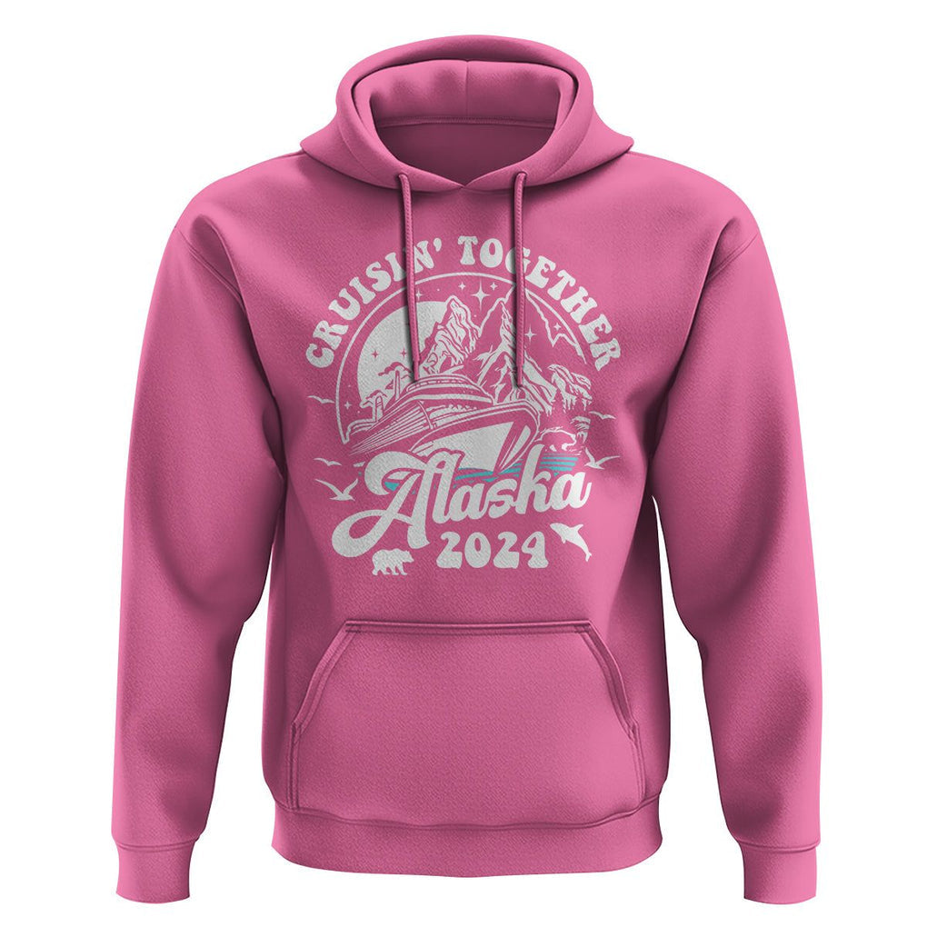 Cruisin' Together Alaska 2024 Cruise Trip Hoodie TS09 Azalea Print Your Wear