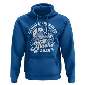 Cruisin' Together Alaska 2024 Cruise Trip Hoodie TS09 Royal Blue Print Your Wear
