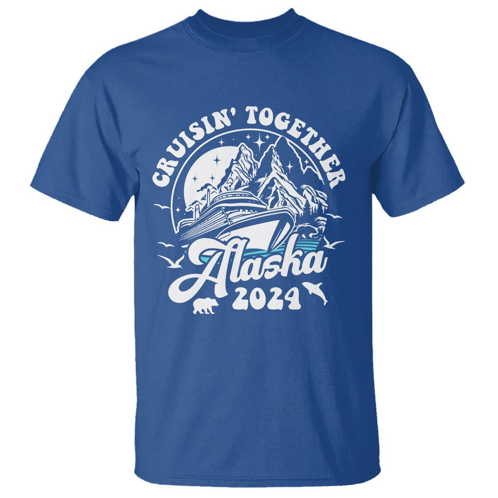 Cruisin' Together Alaska 2024 Cruise Trip T Shirt TS09 Royal Blue Print Your Wear