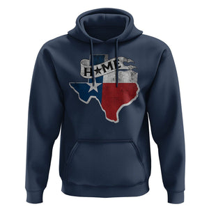 Texas Home State Map Distressed Flag Hoodie TS09 Navy Print Your Wear