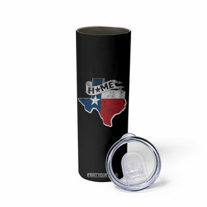 Texas Home State Map Distressed Flag Skinny Tumbler TS09 Print Your Wear