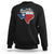 Texas Home State Map Distressed Flag Sweatshirt TS09 Black Print Your Wear