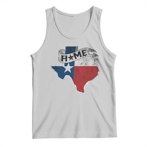 Texas Home State Map Distressed Flag Tank Top TS09 Ash Print Your Wear