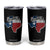 Texas Home State Map Distressed Flag Tumbler Cup TS09 Black Print Your Wear