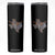 Texas Home Skinny Tumbler Vintage State Map TX Longhorn TS09 Black Print Your Wear