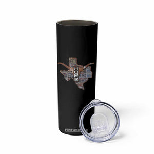 Texas Home Skinny Tumbler Vintage State Map TX Longhorn TS09 Print Your Wear