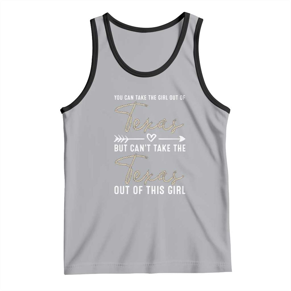 Can't Take The Texas Out Of This Girl Tank Top TS09 Athletic Heather Black Print Your Wear
