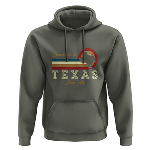 Retro Somebody In Texas Loves Me Hoodie TS09 Military Green Print Your Wear