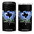 God Bless Texas Bluebonnet 4 in 1 Can Cooler Tumbler TS09 One Size: 16 oz Black Print Your Wear