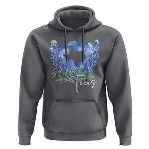 God Bless Texas Bluebonnet Hoodie TS09 Charcoal Print Your Wear