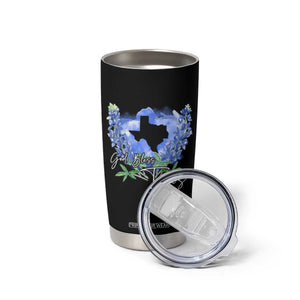 God Bless Texas Bluebonnet Tumbler Cup TS09 Print Your Wear