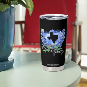 God Bless Texas Bluebonnet Tumbler Cup TS09 Print Your Wear