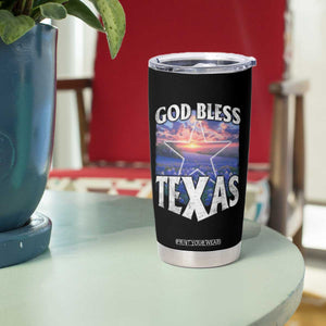 Bluebonnet Field God Bless Texas Tumbler Cup TS09 Print Your Wear