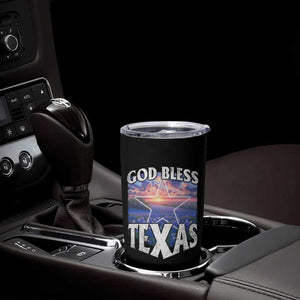 Bluebonnet Field God Bless Texas Tumbler Cup TS09 Print Your Wear