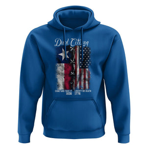 Dual Citizen Texan American Hoodie TS09 Royal Blue Print Your Wear