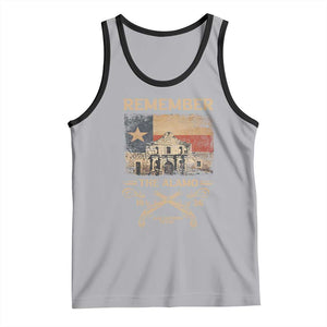 Texas Tank Top Remember The Alamo San Antonio 1836 TS09 Athletic Heather Black Print Your Wear