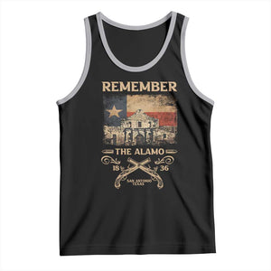 Texas Tank Top Remember The Alamo San Antonio 1836 TS09 Black Athletic Heather Print Your Wear