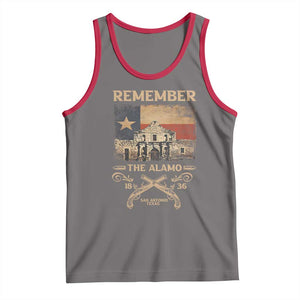 Texas Tank Top Remember The Alamo San Antonio 1836 TS09 Deep Heather Red Print Your Wear